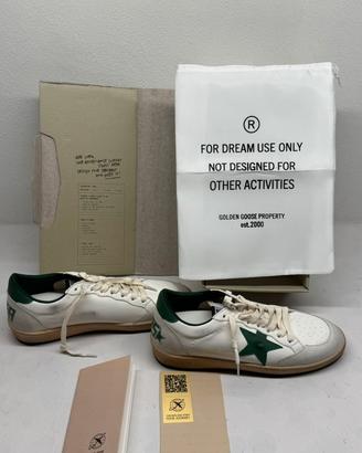 Sneakers Golden Goose Ball Star Bianchi e Verdi
