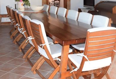 tavolo in legno artigianale 5 mt