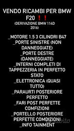 RICAMBI BMW F20