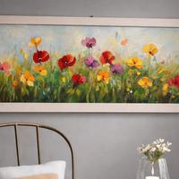 Dipinto originale materico fiori di campo 65x85 