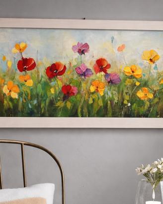 Dipinto originale materico fiori di campo 65x85 