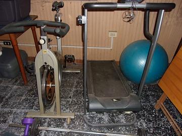 Tapis roulant + spin bike