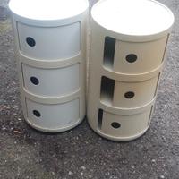 Coppia comodini in plastica da design Kartell
