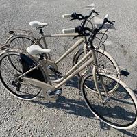 2 city bike "lui e lei" in alluminio ruote da 28 