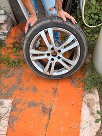  4 gomme estive+cerchi in lega diam. 17 att.5x112