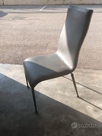 6 Sedie moderne grigio chiaro