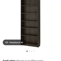 Libreria color rovere Billy Ikea