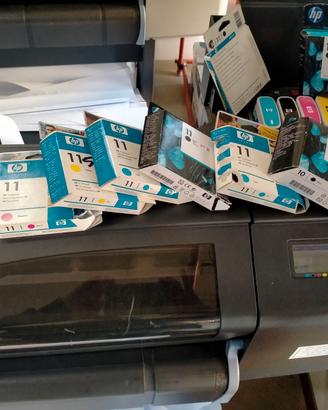 HP designjet 500 plotter testine HP 11 funzionante