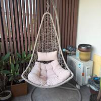 Poltrona sospesa da esterno in rattan sintetico