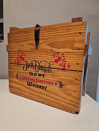 cassa in legno vintage Jack Daniel's 