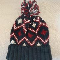 Cappello invernale OVS blu rosso - motivo nordico