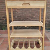 Carrello di legno per cucina