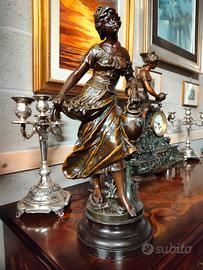 Scultura Auguste Moreau stile Liberty 