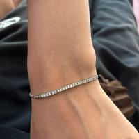 BRACCIALE tennis in oro 18 carati con  Diamanti