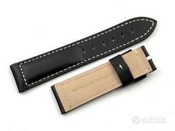 Cinturino Officine Panerai Vera Pelle Nero 22/20mm