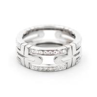 Anello Bulgari Parentesi in Oro Bianco e Diamanti