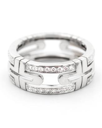 Anello Bulgari Parentesi in Oro Bianco e Diamanti