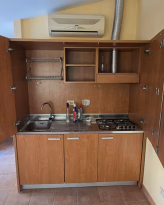 Cucina monoblocco completa 170 cm con frigorifero
