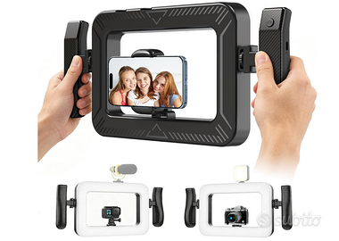 Stabilizzatore Portatile Smartphone con Anello Luc