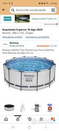 Piscina Bastway fuori terra  366x122.