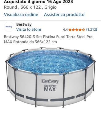 Piscina Bastway fuori terra  366x122.