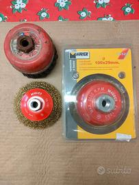 Spazzole a tazza in ferro da trapano