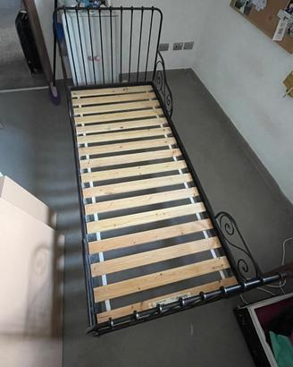 Letto allungabile Minnen Ikea Nero con doghe