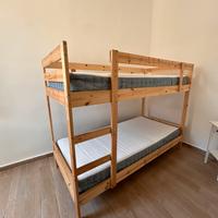 Letto a castello con materassi