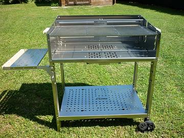 Barbecue a legna e carbonella inox 80G - ilSimo