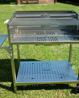 Barbecue a legna e carbonella inox 80G - ilSimo