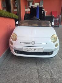 Macchina elettrica Fiat 500 Bianca
