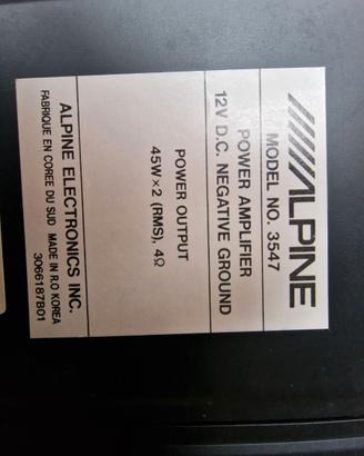 Amplificatore alpine