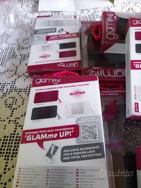 11 pezzi custodia pochette nero glitter