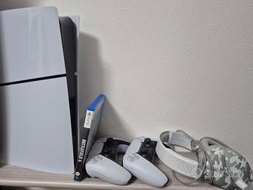 Ps5+due controller+gioco+cuffie