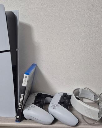 Ps5+due controller+gioco+cuffie