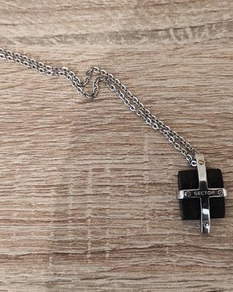 Collana con ciondolo croce Sector