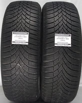 2 PNEUMATICI USATI 215/60RR17 96H LM005 BRIDGESTON