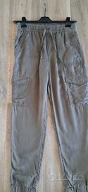 Pantaloni cargo, H&M, verdone, tg 36 Eur