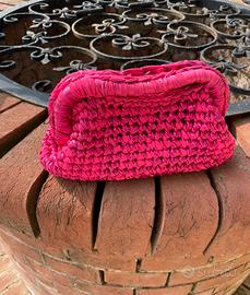 Borsa crochet fucsia