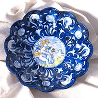 Piatto a coppa (crespina) maiolica Faenza