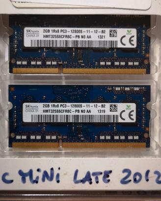 Memoria RAM 4 banchi da 2GB