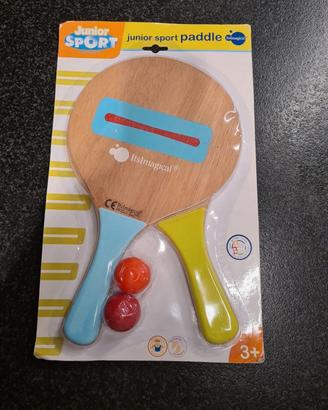 Paddle, 2 Racchette junior e 2 palline, in confezi