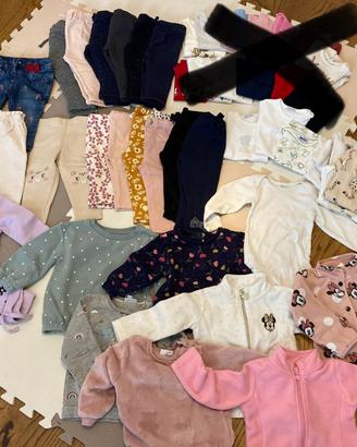 Lotto abbigliamento bambina 80 cm