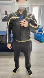 giacca biker moto pelle