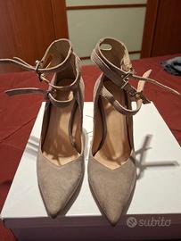 Décolleté camoscio color corda