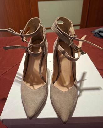 Décolleté camoscio color corda