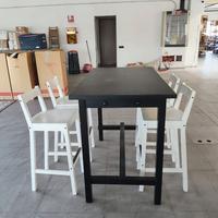Tavolo alto + sedie moderno