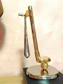 RASOIO STAND MAZZA da GOLF Dorato UNICO LEGGI