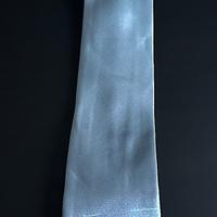 Cravatta seta lucida grigio
