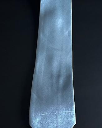 Cravatta seta lucida grigio
